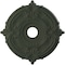 Ekena Millwork Attica PVC Medallion (Canopies up to 6 3/4"), 19"OD x 3 1/2"ID x 1"P, Satin Hunt Club Green CMP19ATGHC - alternate 1